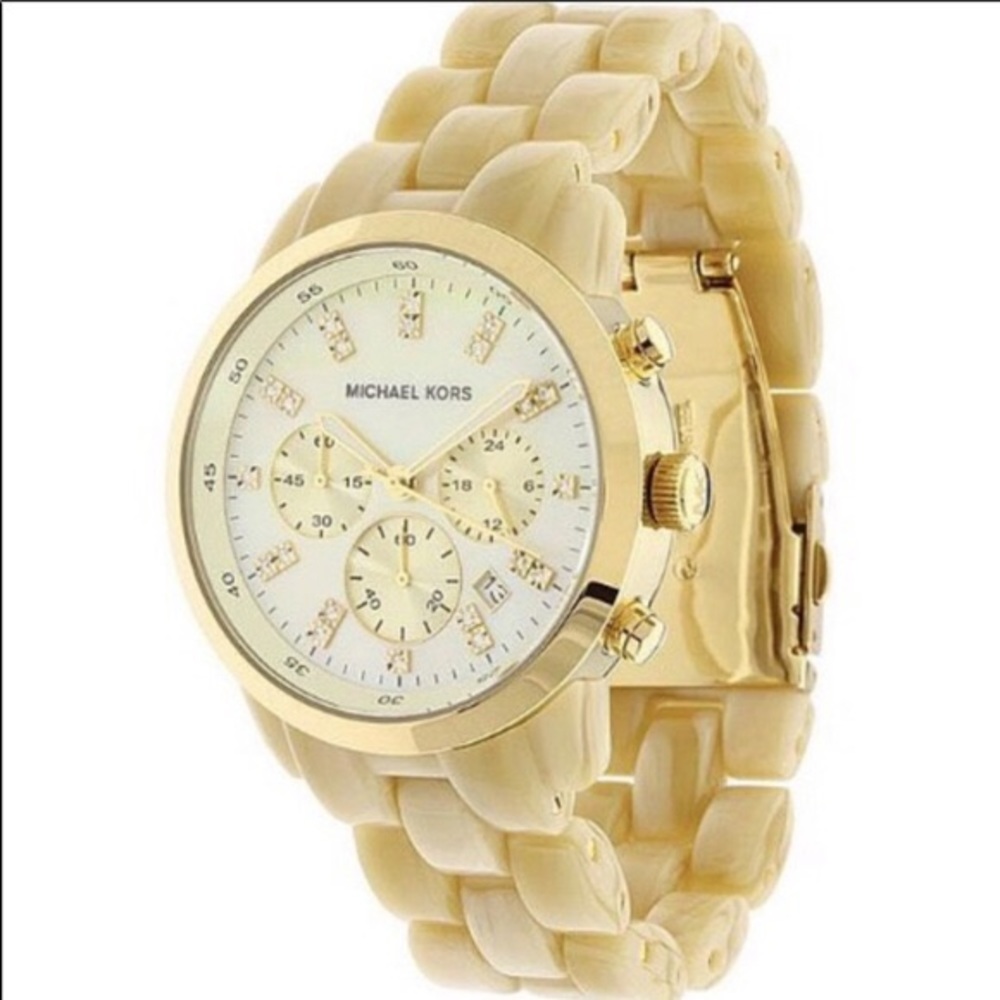 Michael kors acrylic horn watch